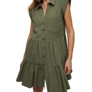 Veronica Beard Trisha Tiered Shirt Dress